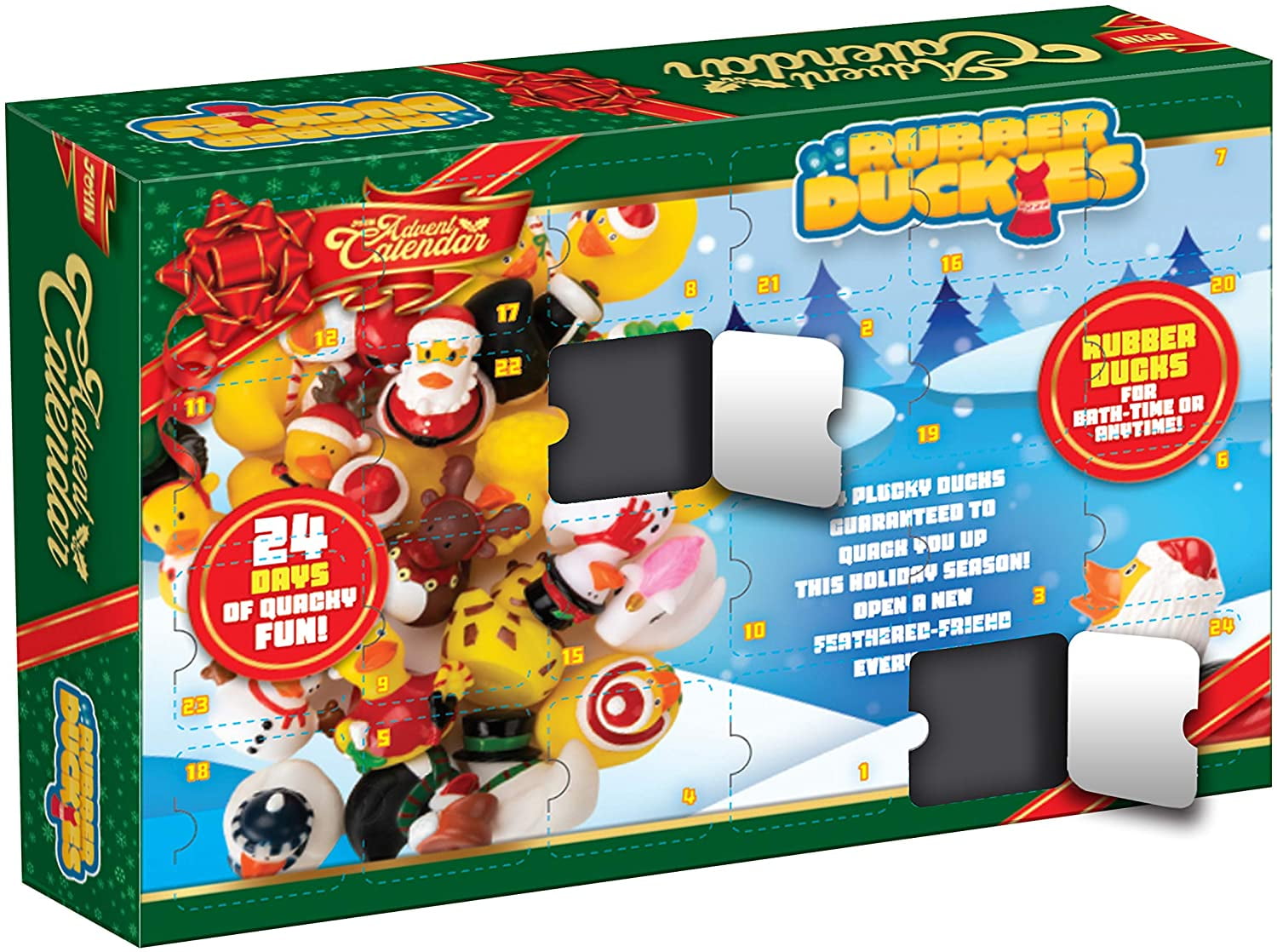Christmas 24-day countdown advent calendar with 24 rubber ducks,suitable  for children and toddlers,Christmas party gifts - Walmart.com