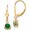 Green/Gold 01, variant on 14K Yellow Gold 5mm Heart Mount St. Helens Leverback Earrings (17 X 5) Made In United States xlb120ms