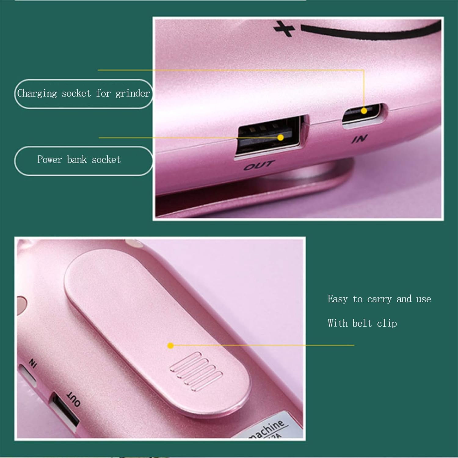 Portable Nail Drill Machine Rechargeable Electric Nail File, Professional File Nail Drill Kit, Manicure Pedicure Polishing Grinding Set for Salon Home DIY Use