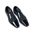 thumbnail image 6 of Frontwalk Mens Oxfords Wingtips Brogues Lace Up Dress Shoes Wedding Lightweight Leather Shoe Men Business Flats Navy Blue 8.5, 6 of 6
