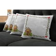 thumbnail image 2 of Ambesonne Christmas Throw Pillow Cover 4 Pack, Gingerbread House, 18", Multicolor, 2 of 6