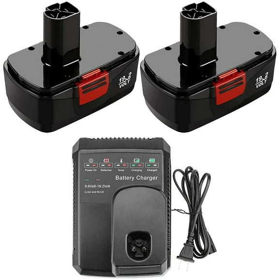 Upgraded to 4000mAh 19.2V Diehard C3 Battery and Charger Compatible with Craftsman 19.2 Volt Battery 130279005 130279003 130279017 130235021 1323903 1323517 11375 11376 315.113753 315.115410