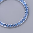 thumbnail image 3 of Miulika Car Engine Ignition Start Stop Button Crystal Diamond Decal Cover Blue, 3 of 9
