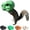Green A2, variant on Dinosaur Head Squirrel Feeder, Funny Animal Head Hanging Squirrel Feeders for Outside Garden Outdoor Yard Decor