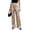 Rose Gold, variant on LEKWK Satin Wide Leg Pants for Women High Waisted Casual Palazzo Pants Loose Fit Comfy Straight Leg Trousers with Pockets Fall Fashion Business Work Outfits
