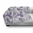 thumbnail image 3 of Floral Soft Flannel Fleece Blanket, Foliage Leaves in Purple Tones Soft Leafage Vintage Abstract Nature Plants, Cozy Plush for Indoor and Outdoor Use, 50" x 70", Lavender Lilac Beige, by Ambesonne, 3 of 6
