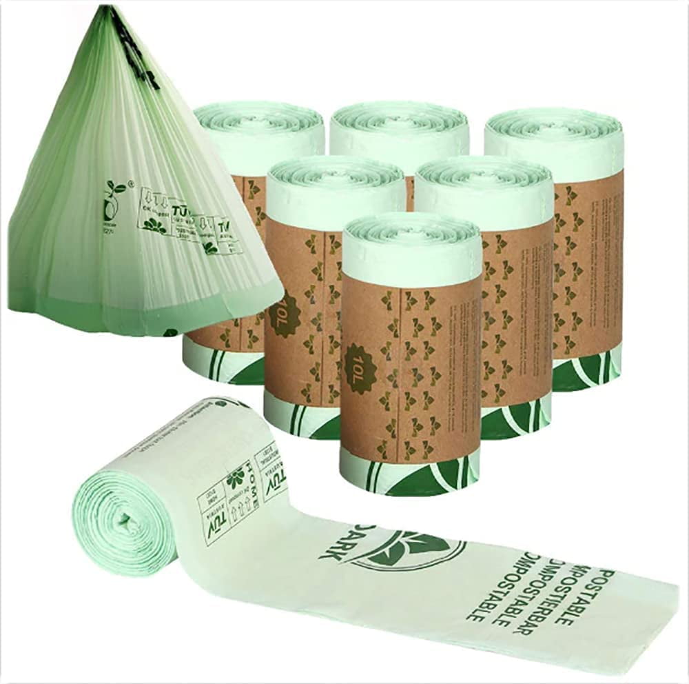 Compostable Kitchen Bin Liners, Garbage Bag Biodegradable PLA Corn