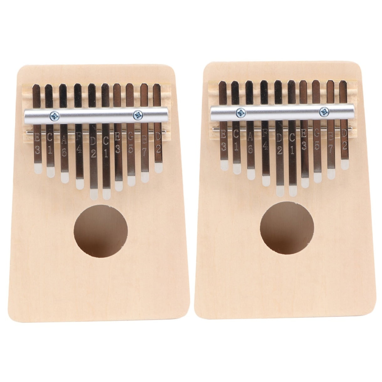 HOMEMAXS 2 Sets Practical DIY Kalimba Thumb Piano 10-key Thumb Musical Instrument