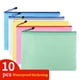 thumbnail image 2 of Bolsa de malla con cremallera para documentos, 10 piezas, impermeable, para carpetas de archivos, A4, A5, A6, útiles escolares y de oficina, 2 of 4
