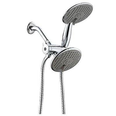 3' Three Function Showerhead ana bath 6 inch 3 function handheld shower and showerhead combo shower system with 8 foot hose chrome plated finish ss323224ccp ()