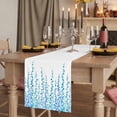 thumbnail image 2 of Table Runners 120 Inches Long Dress Scarves, Blue Farmhouse Coffee/Dining/Kitchen Table Runner for Living Room, Polka Dots Watercolor Abstract Art 13x120 Inch, 2 of 9