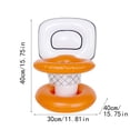 thumbnail image 3 of HTHLVMD Pool Basketball Hoop, Floating Water Basketball Game, Inflatable Pool Sports Toy, Inflatable Pool Basketball Hoop Set, Floating Water Basketball Game, Poolside Sports Toy, Orange, 3 of 8