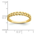 thumbnail image 4 of Solid 14k Yellow Gold Chain Link Band Ring Size 5.5, 4 of 6