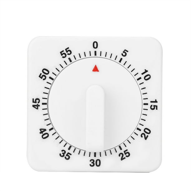 Temporizador de cocina mecánico portátil Jadeshay 60 minutos ABS Blanco