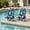 Green, variant on Resenkos Padded Headrest Lounger for Beach, 5-Position Adjustable Backrest 2-Piece Portable Backpack Beach Chairs, Blue