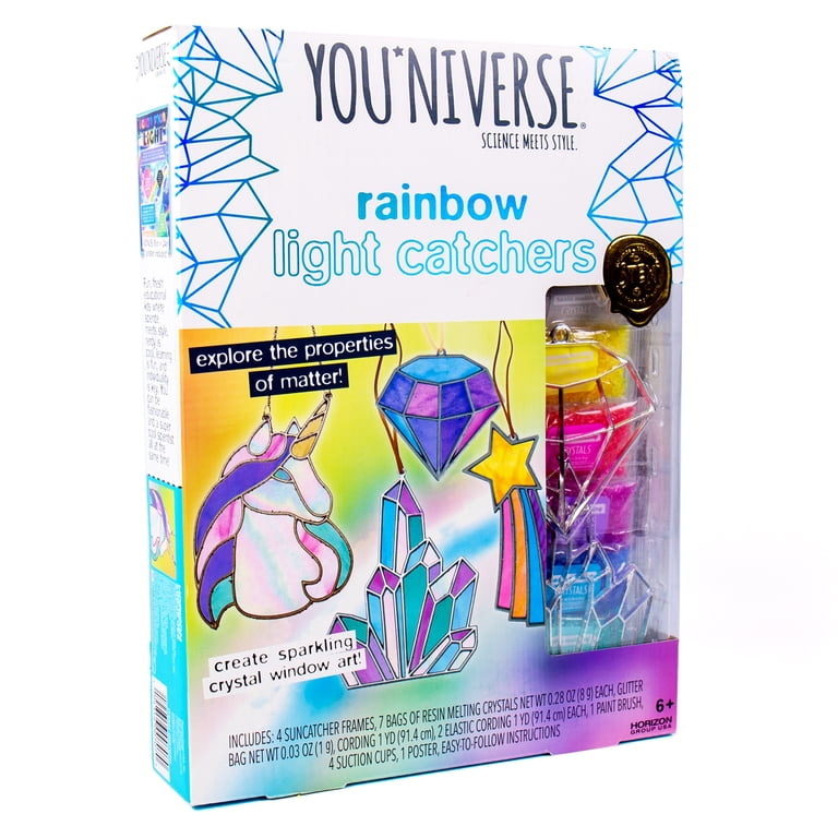 YOU*niverse Rainbow Light Catchers, Includes 4 Trendy Designs
