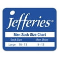 thumbnail image 2 of Jefferies Socks Mens Sheer Nylon Stripe Thick n Thin Mid Calf Dress Socks 3 Pair Pack, 2 of 4