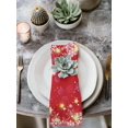 thumbnail image 2 of Red Snowflake Christmas Cloth Napkins Set of 6 Reusable Dinner Napkins, Xmas Snowflake Winter Modern Art Cocktail Napkin Washable Table Napkins for Wedding/Holiday Party/Baby Shower 20"x20", 2 of 7