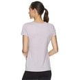 thumbnail image 2 of Camiseta básica Reebok Varigated Heathered para mujer color morado mediana, 2 of 3