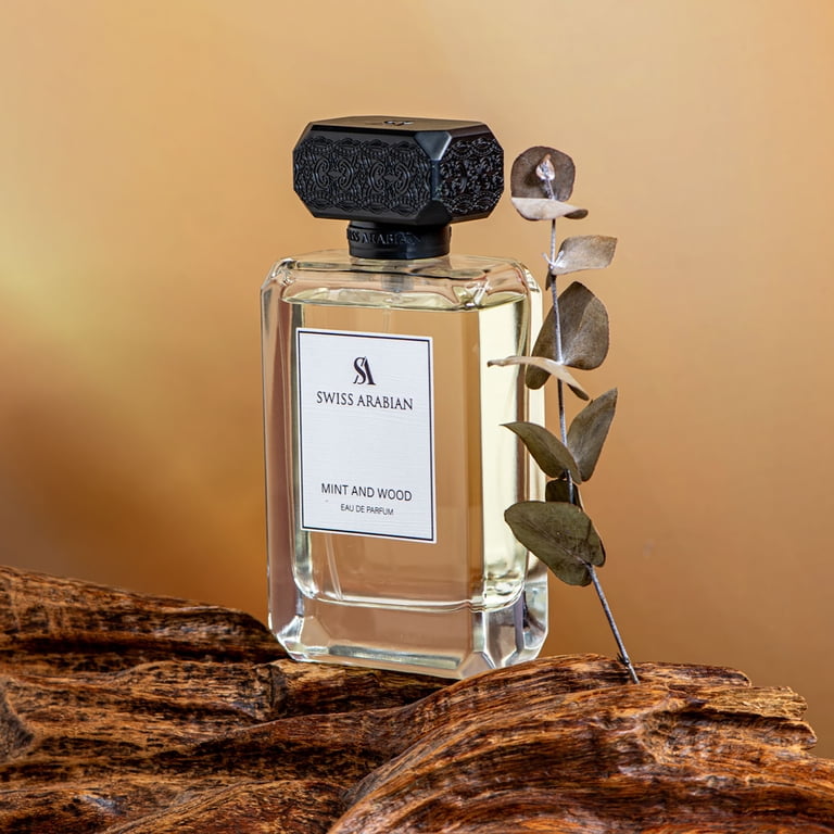 Swiss Arabian Mint and Wood, Perfume for Men, 3.4 oz EDP Spray