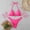Hot Pink, variant on Sevevn Women's Triangle Bikini Set Halter Starfish Decor Two Piece Swimsuit Blue S