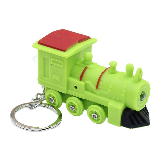 Llavero LED CUTICAT Mini tren con sonido y luz verde