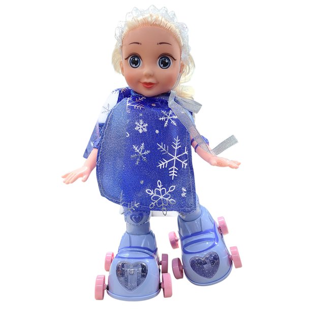 Muñeca de patines para niños, música brillante, multifuncional, linda muñeca de juguete Wmkox8yii shdjk4343