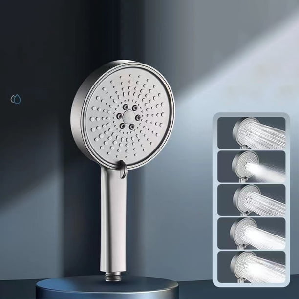 Shower Head 5 Modes High Pressure Rainfall Shower Water Saving Large ...