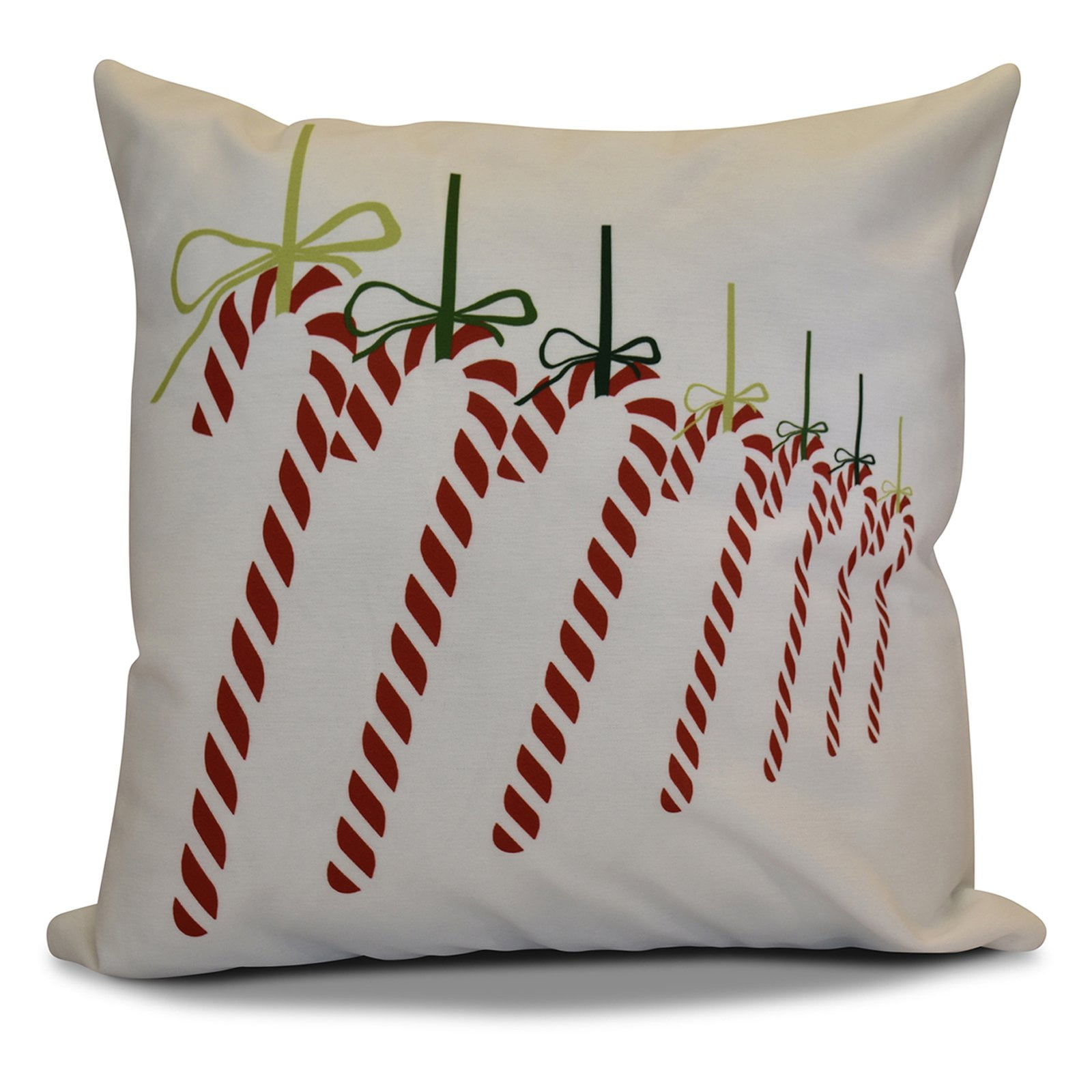 Simply Daisy 16" x 16" Candy Canes Geometric Print Pillow