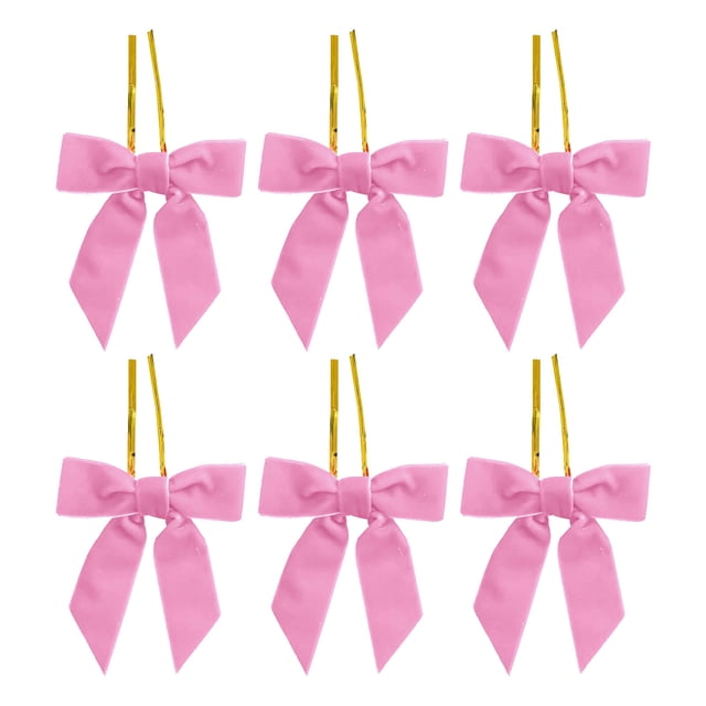 Decoraciones Del Árbol de Navidad 6 Piezas Borgoña Pequeños Arcos de Terciopelo de Navidad para Árboles de Navidad, Coronas, Envoltura de Regalo, Artesanías, Arcos de Boda, Perfecto para Bolsas de Ape