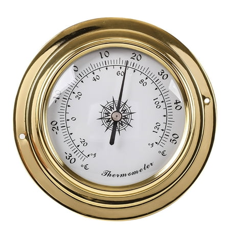

HOMEIU Wall Mounted Barometer Thermometer Hygrometer Weather Station Clock for Tide Clo