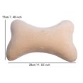 thumbnail image 3 of Almohada para reposacabezas de cuello de automóvil, almohada de espuma viscoelástica para asiento de automóvil, almohada de terciopelo de cristal transpirable, soporte para cabeza y cuello para dormir, 3 of 5
