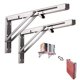 thumbnail image 2 of 2 soportes para estante de metal, estante de pared de metal, soportes de acero inoxidable, soportes para estantes de pared, soportes para estantes flotantes, soportes para estantes de bricolaje,, 2 of 6