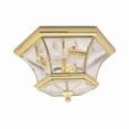 thumbnail image 2 of Livex Lighting 7053-02 Monterey/Georgetown 3 Light Ceiling Mount, Polished Brass, 2 of 4