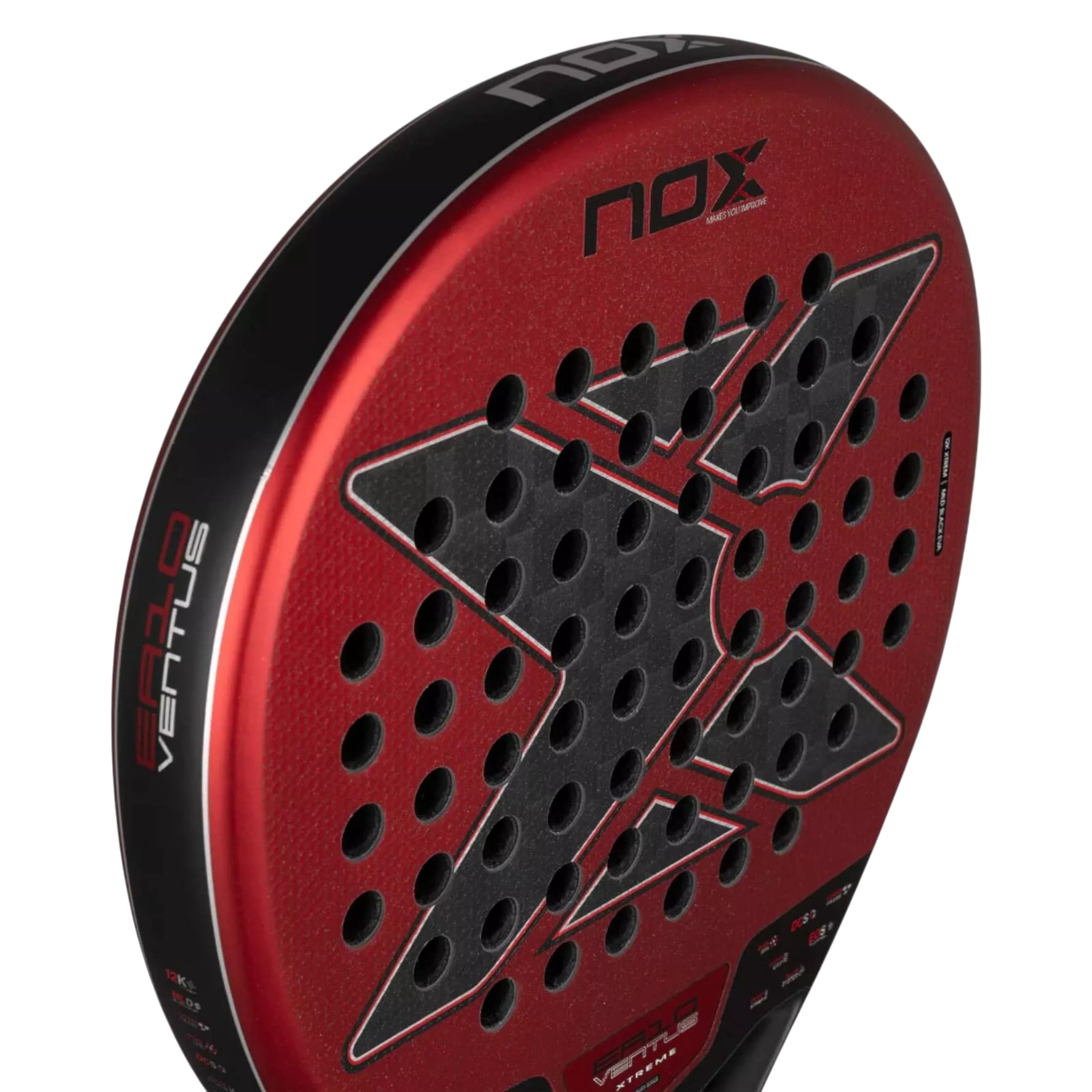 Nox Sport Padel Racket EA10 Ventus Hybrid 12K XTREM 2026 Edu Alonso Advanced Carbon 75 in Head Size