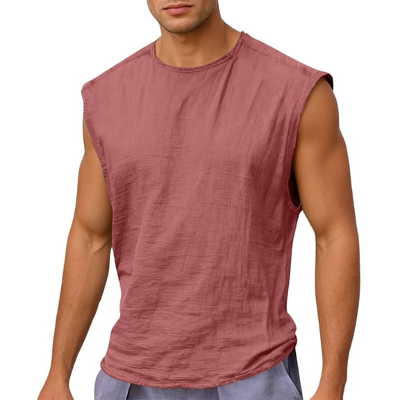 Tank Top Men Workout Sleeveless Undershirts Running Shirt Bodybuilding Beach Gym Muscle Shirt Bodybuilding Gym Vest Loose Fit Fitness Clothing