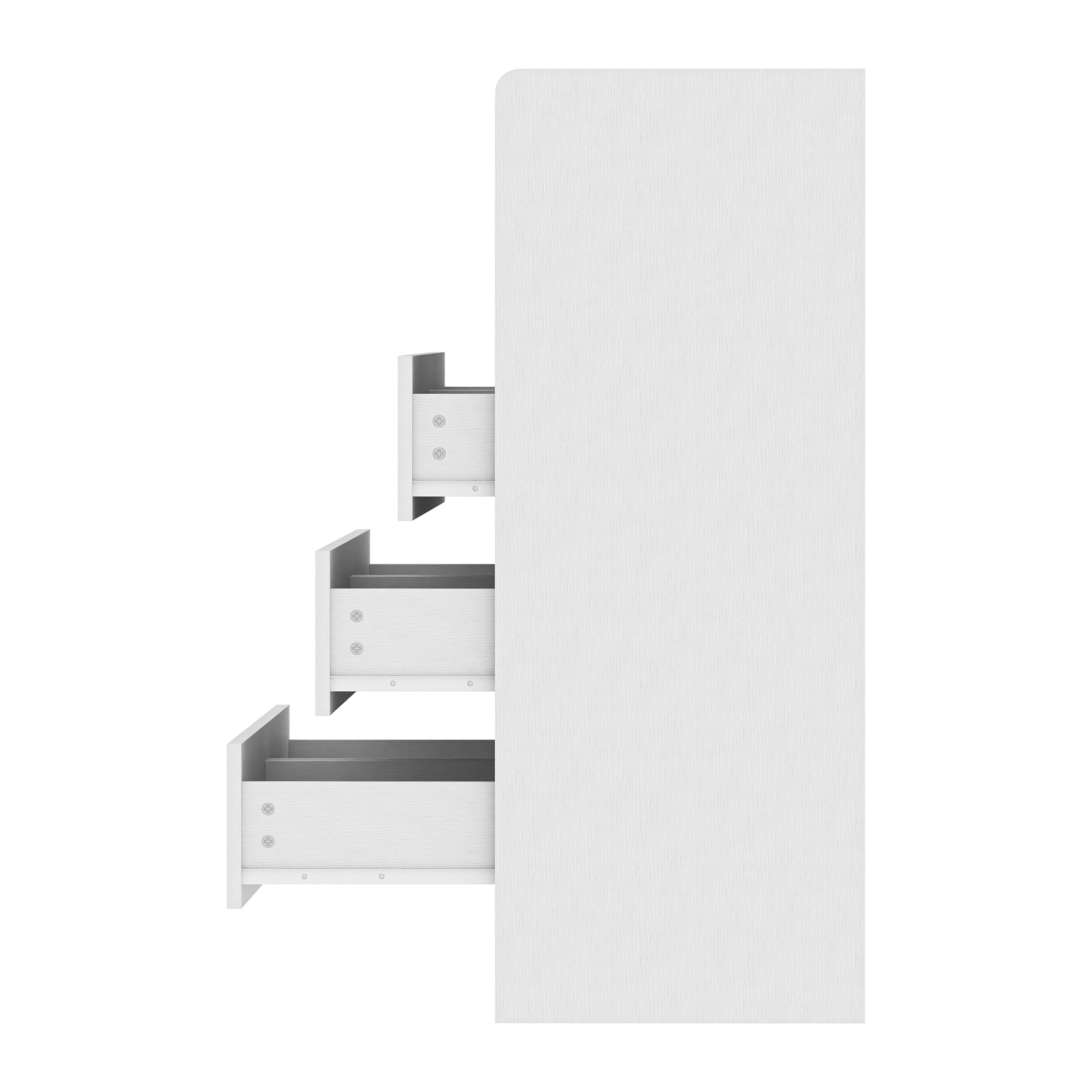 Kadyn Chest of Drawers with LED Light and Storage Shelf for Nursery Changing, Modern White Dresser Kadyn Chest of Drawers with LED Light and Storage Shelf for Nursery Changing, Modern White Dresser