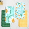 thumbnail image 3 of RITZ 100% Cotton Summer Kitchen Towels, Set of 4, Daisy Free Dish Towels Set, 3 of 6