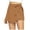 Khaki, variant on IROINNID Women's Casual Elastic Waist Loose Solid Shorts Streetwear