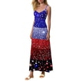 thumbnail image 4 of Women's Plus Size Dresses Plus Size Dress Summer Party Dresses for Women Summer Dresses For Women Print Sleeveless Round Neck Dress Casual Long Dresses B Multicolor M, 4 of 7