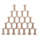 thumbnail image 1 of 24Pcs Wooden Empty Thread Spools Large Unfinished Wood Spools Wire Weaving Bobbins for Arts Crafts C, 1 of 5