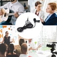 thumbnail image 2 of Microphone Lavalier Filaire, Mini Clip Micro Professionnel Réduisant le Bruit pour Vloggers pour Interview pour Enregistrement pour Diffusion, 2 of 7