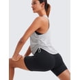 thumbnail image 5 of CRZ YOGA Pima Cotton Ruched Side Tank Tops for Women Workout Athletic Casual Racerback Sleeveless Shirts, 5 of 6