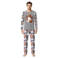 thumbnail image 2 of Halloween Family Pajamas Set Long Sleeve Crew Neck, Soft Matching Halloween Pajamas with Ghost Pumpkin Print, Spooky Family Halloween Pajama Set Sleepwear, 2 of 4