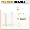 thumbnail image 3 of Uxcell 10 Pack Clear Mini Acrylic Hooks 5.7CM 2 Inch Supermarket Shelf Display Hooks, Transparent Organizer Hangers for Retail Stores, Exhibitions, Organization, 3 of 6