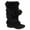 Black, variant on Blossom Womens Tara-Hi Pom Pom Winter Fashion Boots