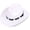White, variant on BadPiggies Western Cowboy Hat for Men Women Classic Roll Up Wide Brim Fedora Hats with Buckle Belt