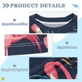thumbnail image 2 of FORMRS Boys Rash Guard Short Sleeves Swim Shirt Quick Dry UPF 50+ Sun Protection, Sizes 3-12T, Red Floral Flamingo, 2 of 6