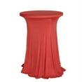 thumbnail image 2 of BalsaCircle Red Cocktail Table Cover Natural Wavy Drapes Spandex Tablecloth Reception, 2 of 8