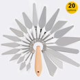 thumbnail image 4 of 9 cuchillo de paleta pintura espátula de acero inoxidable cuchillo de paleta pintura al óleo cuchillos de Metal, 4 of 5